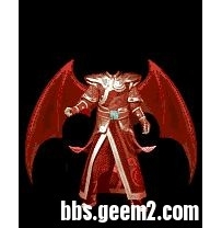 红色雷霆战甲带恶魔翼