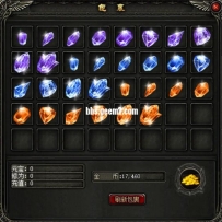 PNG格式7种颜色的宝石，每种颜色分10个阶段的大小
