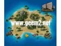 真彩有趣的地图，西沙群岛，无缝封边完美的海岛