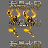 新品天魔神甲男女剑甲套装 PNG格式 特效一体