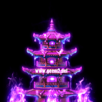紫晶焰火琉璃塔NPC素材