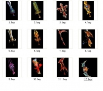 收集 的12个武器素材。需要的朋友可以下