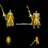 纯金白虎战甲加武器