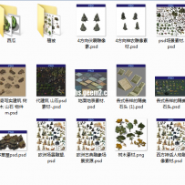 【精】上G地图PSD素材！做图修图必备
