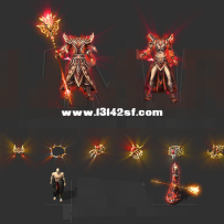 动态高清 王者 逆魔 通云三职业男女剑甲素材