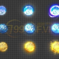 精致特效一体的旋转进阶宝珠！适用勋章、宝石、法宝等！