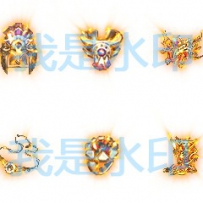 金色特效一体记忆复古6件套