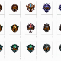 LOL段位素材-2019新增宗师黑铁，以及其他段位图标更新