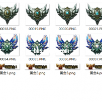 发个LOL段位称号素材 带PSD