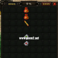 8X8大背包一个，带按钮