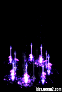 技能素材 PNG 高清剑雨