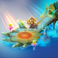 天空中的荷花潭